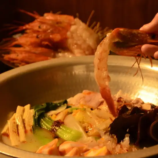 【名物!えびしゃぶ】ヒカリテラス2Fの海鮮居酒屋♪牛タンのネギしゃぶも新登場♪