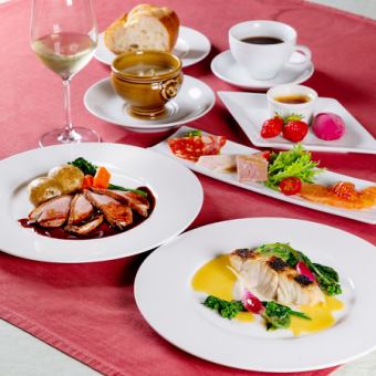 [Private Lunch] Full course with one drink: 5,000 yen per person (tax included)