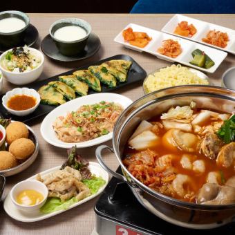 【2時間飲み放題付】海鮮チゲ鍋コース　6000円