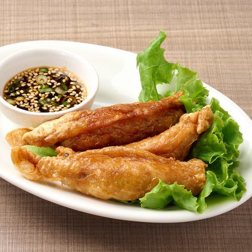 鶏皮餃子