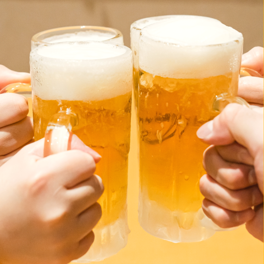 1,000円代で単品飲み放題をご用意しています◎