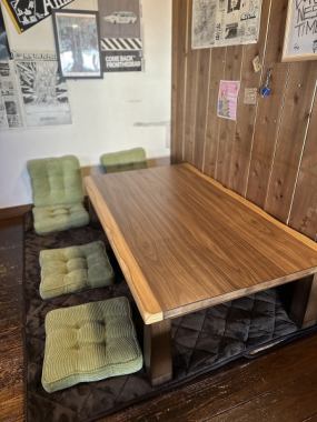 こたつ6名様席 冬季は布団付きのこたつになります