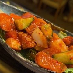 海鮮キムチ和え