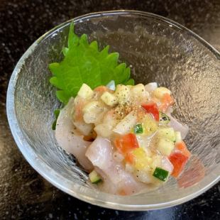 鮮魚の山椒マリネ