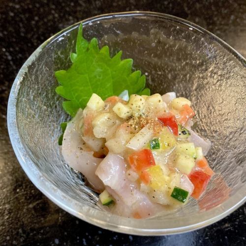 鮮魚の山椒マリネ