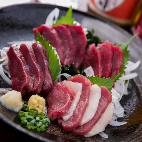 【肉質鮮甜,男女皆宜! 】瘦馬肉刺身