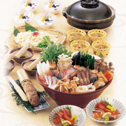 ちゃんこ鍋コース☆料理のみ4500円☆[月]飲み放題付き6000円⇒5500円(税込)