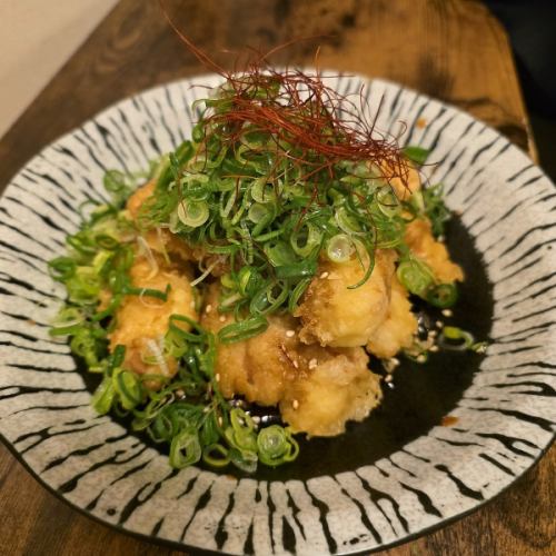 若鶏天ぷら特製醤油ねぎまみれ