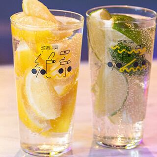 ロゴ入りグラスで乾杯♪