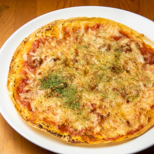 エビのトマトピザ