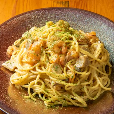 エビのクリームパスタ