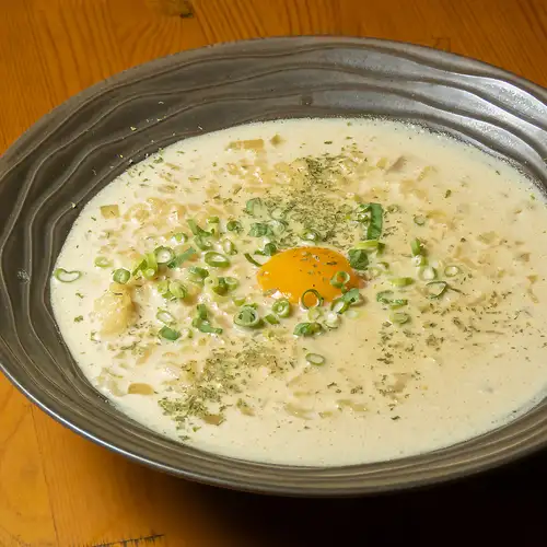 Shrimp miso risotto style