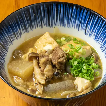 千屋牛すじ肉と厚揚げの煮込み