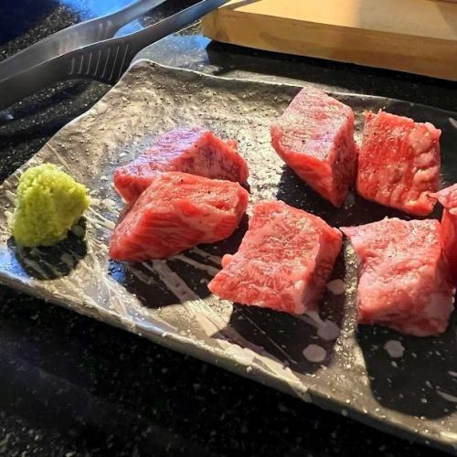 Yeast Wagyu beef thick sliced kainomi (wasabi soy sauce)