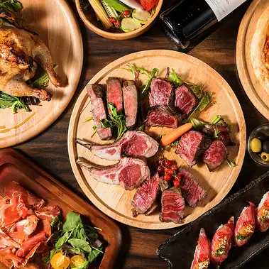 本場の味!豪華肉盛り合わせ11品肉盛プレート堪能コース