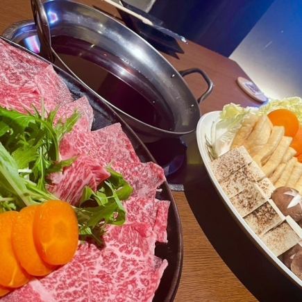 120分飲み放題付き♪和牛しゃぶが入った「極コース」8000円