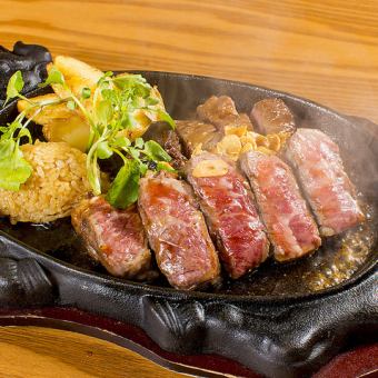[Betty 64 Enjoyment Plan] 5,000 yen with Hokkaido Wagyu beef sirloin steak and stone oven pizza.All you can drink