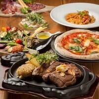 [Betty 64 Enjoyment Plan] Hokkaido Wagyu beef sirloin iron plate steak and stone oven pizza included for 5,000 yen.All you can drink