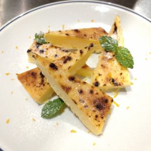 オレンジ風味の　クレマ・カタラーナ