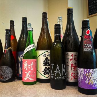【日本酒も楽しめる贅沢コース6000円】刺身盛り合わせ・全５品＋飲み放題付き（日本酒OK）