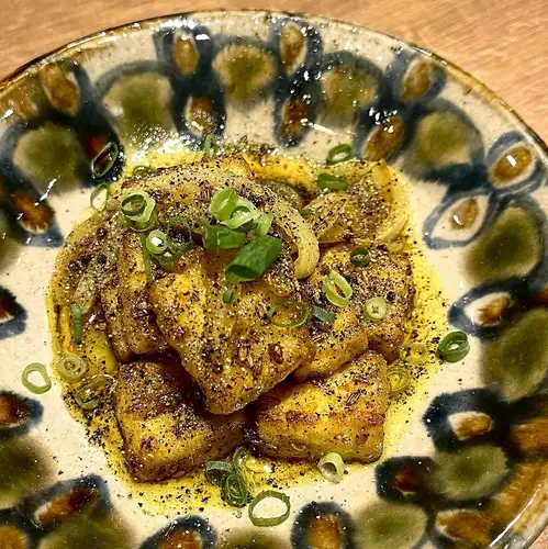 島豆腐なスパイス黒胡椒炒め