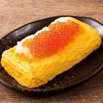 Handmade in store! Rolled omelette with grated salmon roe