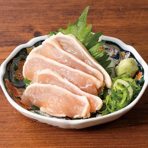 用国产鸡肉制成的 Toriwasa
