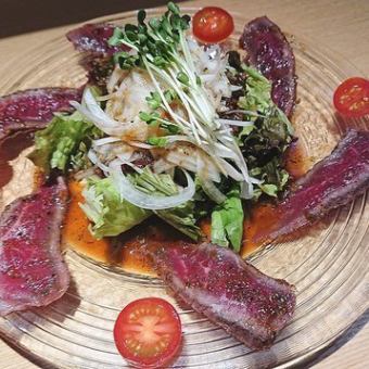 Japanese beef tataki carpaccio