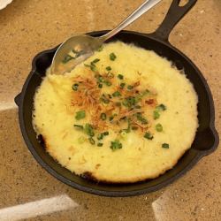 Yam iron plate with cheese