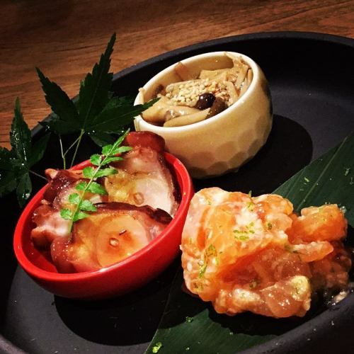 お酒に合わせたお料理
