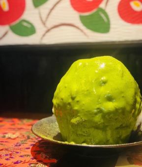 matcha shaved ice