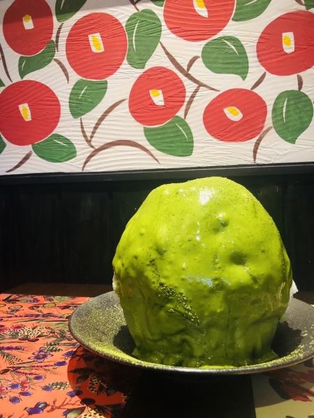 Very popular at our store! Matcha shaved ice