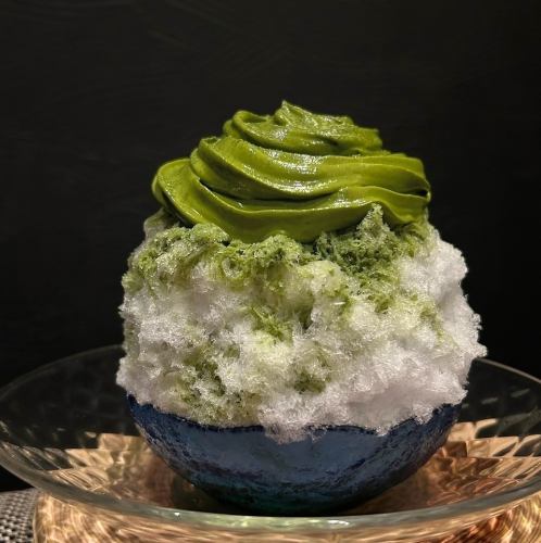 【京都・和束町産。本物の抹茶を味わい尽くす、濃厚エスプーマかき氷】