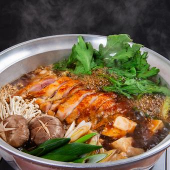 糸島鶏のすき焼きコース◆4,000円(税込)