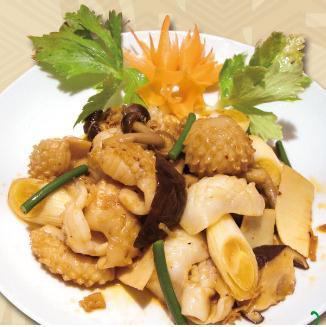 Fried squid with XO sauce