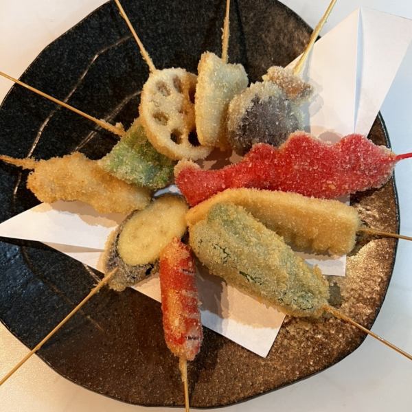 [Bargain] Assorted deep-fried skewers 8 sticks 500 yen
