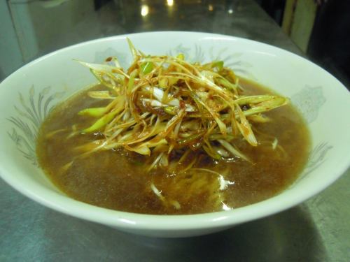 Soba noodles with green onions