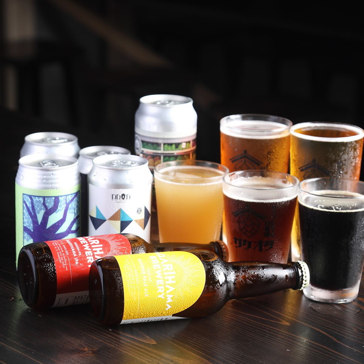 生ビールはもちろん日本酒やクラフトビールのコースもございます