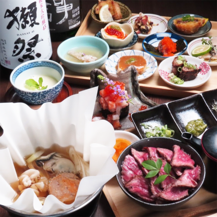 ★ [Enjoyment] 120-minute course of 9 types of appetizers and Wagyu beef [All-you-can-drink included] 6,600 yen ★