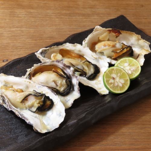 Grilled oysters