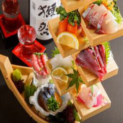 Assortment of 5 kinds of sashimi