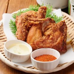 大山鶏丸鶏の揚げ（半身）