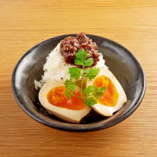 炙り黒豚味噌のポテサラ