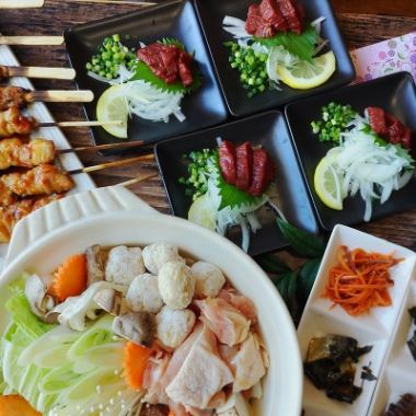 【2時間飲み放題＆料理8種】会津産馬刺しと郷土料理＆冬の名物山賊鍋が楽しめるコース