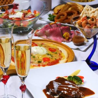 全8品&2H飲放付◆記念日や贅沢な飲み会に♪【プレミアムコース】⇒5000円