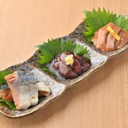 Assortment of three Hokuriku delicacies