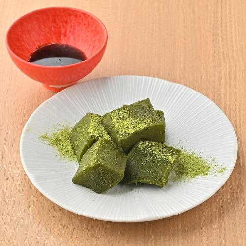 Matcha warabi mochi