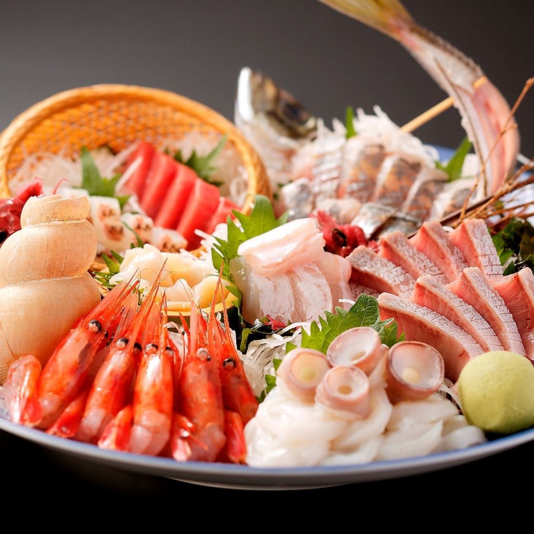 日本海の刺身盛りなど！獲れたての新鮮魚介をお楽しみ頂けます！