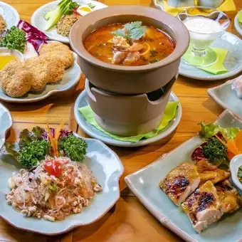 スタンダードなタイ料理を揃えた 【タイ料理トライアルコース】全7品 4,500円