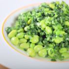 冲菜拌枝豆